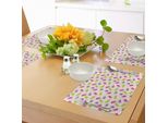 Tovagliette Abakuhaus Eis, Ghiaccioli In Stile Cartone Animato Sparsi Su Uno Sfondo A Pois Yummy Fresh Frosting, Decorazioni Da Tavola In Tessuto Resistente Al Lavaggio Per La Sala Da Pranzo E La Cucina, Multicolore