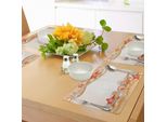 Tovagliette Da Spiaggia Abakuhaus, Conchiglie Di Mare, Stelle Marine E Corde, Ispirazione Marina, Costa Astratta, Tiscjdeco In Tessuto Resistente Al Lavaggio Per La Sala Da Pranzo E La Cucina, Arancione Chiaro, Rosso Cinabro, Crema
