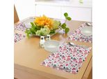 Tovagliette Abakuhaus Per San Valentino, Cuori Stilizzati Con Disegni Diversi Ispirazioni Romantiche Per L'arte, Decorazioni Da Tavola In Tessuto Resistente Ai Colori Per La Sala Da Pranzo E La Cucina, Nero Rosa Rosso