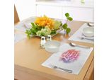 Abakuhaus Tovagliette Motivazionali, Citazioni Sul Vostro Percorso Di Vita Trovare Lettere Moderne Watercolor Splash, Tiscjdeco In Tessuto Resistente Al Lavaggio Per La Sala Da Pranzo E La Cucina, Viola Corallo Rosa