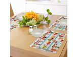 Abakuhaus Tovagliette Natalizie Per Bambini, Regali A Sorpresa Di San Nicola Ai Bambini Felici Di Tutto Il Mondo, Decorazioni Da Tavola In Tessuto Resistente Ai Colori Per La Sala Da Pranzo E La Cucina, Multicolore