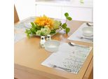 Abakuhaus Tovagliette Con Fiori Verdi, Motivi Floreali, Illustrazioni Naturali, Scene Di Animali Selvatici, Elementi Di Stile Rustico, Decorazioni Da Tavola In Tessuto Resistente Al Lavaggio Per La Sala Da Pranzo E La Cucina, Multicolore