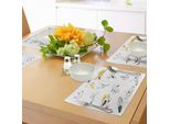 Abakuhaus "Tovagliette Per Bambini, Viaggi Attraverso Il Cosmo Con Il Motto Cartoon Drawing Astronautics Abstract Crafts, Tiscjdeco In Tessuto Resistente Ai Colori Per La Sala Da Pranzo E La Cucina, Multicolore"