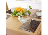 Tovagliette Abakuhaus, Diverse Varietà Di Chicchi Tostati Con Colori Scuri E Gusto Intenso, Tiscjdeco In Tessuto Resistente Al Lavaggio Per La Sala Da Pranzo E La Cucina, Marrone Chiaro, Beige, Marrone
