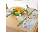 Tovagliette Natalizie Abakuhaus, Biscotti Di Panpepato Appesi A Un Ramo Di Abete, Decorazioni Da Tavola In Tessuto Resistente Al Lavaggio Per La Sala Da Pranzo E La Cucina, Marrone Chiaro, Grigio Chiaro, Verde.
