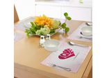 Abakuhaus Tovagliette Amore, Sfondo A Cuori, Motivo San Valentino, Ornamenti Amour, Ispirazioni Vintage, Decorazioni Da Tavola In Tessuto Resistente Al Lavaggio Per Sala Da Pranzo E Cucina, Rosa Chiaro, Bianco, Rosso