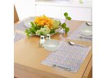 Tovagliette Abakuhaus Per Compleanni, Motivo Colorato Con Scarabocchi - Icone Allegre E Festive Per Bambini E Neonati, Decorazioni Da Tavola In Tessuto Resistente Ai Colori Per La Sala Da Pranzo E La Cucina, Multicolore