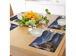 Tovagliette Abakuhaus Alaska, Spiaggia Sul Turnagain Arm Vicino A Hope, Alaska Photography, Con Mare Mosso E Tramonto, Stampa Digitale Su Tessuto Lavabile, Decorazione Da Tavola, Cucina, Multicolore