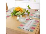 Tovagliette Abakuhaus Per Capodanno, Strisce Verticali Colorate Con Citazione "Buon Natale"", Tema Invernale, Fiocchi Di Neve, Decorazioni Da Tavola In Tessuto Resistente Al Lavaggio Per Sala Da Pranzo E Cucina, Multicolore"
