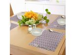 Abakuhaus Tovagliette Astratte, Sfondo In Stile Grunge Con Scarabocchi E Effetto Pennellate Verticali Colorate, Decorazioni Da Tavolo In Tessuto Resistente Al Lavaggio Per La Sala Da Pranzo E La Cucina, Multicolore