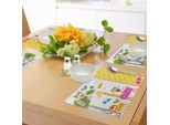 Tovagliette Per Asilo Abakuhaus, Motivo Con Farfalle, Alberi, Animali E Fiori E Decorazioni A Quadri, Tiscjdeco In Tessuto Resistente Al Lavaggio Per Sala Da Pranzo E Cucina, Multicolore