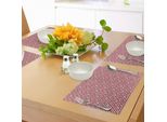 Abakuhaus 4 Luglio Tovagliette, Strisce Con Stelle Libertà E Indipendenza Festa Nazionale Degli Stati Uniti, Tiscjdeco In Tessuto Resistente Ai Colori Per La Sala Da Pranzo E La Cucina, Blu Reale Beige Rosso