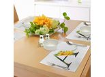 Abakuhaus Lettera A Tovagliette, Alfabeto Fiorito Design Lettera E Adonisroeschen Fiori Tipografia, Tiscjdeco In Tessuto Resistente Al Lavaggio Per La Sala Da Pranzo E La Cucina, Calendula Nero Verde