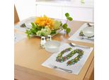 Abakuhaus Tovagliette Con Lettere, Lettera S In Pino Decorazioni Natalizie Stelle Colorate Motivo Multicolore, Decorazioni Da Tavola In Tessuto Resistente Al Lavaggio Per La Sala Da Pranzo E La Cucina, Multicolore