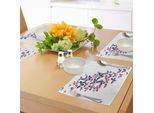 Tovagliette Abakuhaus Navy E Blush, Diverse Farfalle Che Volano Insieme Ispirate Alla Natura Primaverile-Estiva, Sottobicchieri In Tessuto Lavabile Decorazioni Per La Tavola Con Stampa, Viola Blu Rosa