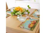 Abakuhaus Tovagliette Raccolto, Immagine Autunnale Del Raccolto, Foglie Cadute, Rami, Zucche, Decorazioni Da Tavola In Tessuto Resistente Al Lavaggio Per La Sala Da Pranzo E La Cucina, Rosso Cinabro, Arancione, Verde