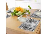 Tovagliette Abakuhaus Wald, Tinte Unite, Disegni Naturali, Riassunto, Scarabocchi, Alberi Ad Alto Fusto Timberland Grove, Tiscjdeco In Tessuto Resistente Al Lavaggio Per Sala Da Pranzo E Cucina, Bianco, Nero, Grigio