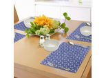 Abakuhaus Tovagliette Con Motivi Turchi, Mosaico Intricato Blu E Bianco Ispirato All'arte Araba, Tiscjdeco In Tessuto Resistente Al Lavaggio Per La Sala Da Pranzo E La Cucina, Blu Reale, Azzurro, Bianco