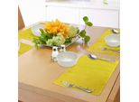 Abakuhaus Tovagliette Gialle, Pannello Industriale Sporco Con Motivi Vintage E Foto Con Tema Della Produttività, Tiscjdeco In Tessuto Resistente Al Lavaggio Per La Sala Da Pranzo E La Cucina, Giallo