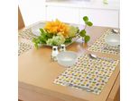 Abakuhaus Tovagliette Con Ricci, Foglie Autunnali Di Diversi Alberi, Animali Che Trasportano Noci, Ispirate Alla Natura, Tiscjdeco In Tessuto Resistente Al Colore Per La Sala Da Pranzo E La Cucina, Multicolore