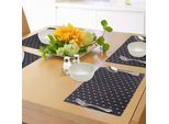 Abakuhaus Tovagliette Natalizie, Motivo A Scacchi Diagonali Con Linee Tratteggiate E Puntini Piccoli Pini Astratti, Tiscjdeco In Tessuto Resistente Al Lavaggio Per La Sala Da Pranzo E La Cucina, Multicolore