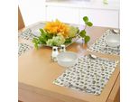Abakuhaus Tovagliette Cactus, Casa E Giardino Piante Di Cactus Con Fiori Succulente Spinose Arizona Desert Growth, Tiscjdeco In Tessuto Resistente Al Lavaggio Per La Sala Da Pranzo E La Cucina, Multicolore