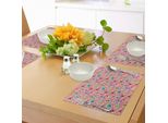Abakuhaus Tovagliette Con Angeli, Angeli Magici Con Ali Lametta Pasqua Elfi In Preghiera Innocenza Bambino Grafica Artistica, Decorazioni Da Tavola In Tessuto Resistente Ai Colori Per La Sala Da Pranzo E La Cucina, Multicolore
