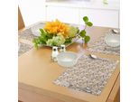 Tovagliette Abakuhaus, Motivi Astratti Con Foglie E Sagome Floreali In Colori Retrò, Piante Da Giardino, Decorazioni Da Tavola In Tessuto Resistente Ai Colori Per La Sala Da Pranzo E La Cucina, Verde Militare, Marrone, Beige