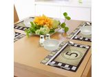 Tovagliette Da Cinema Abakuhaus, Pellicole Cinematografiche Graffiate, Motivo Vintage Con Cornice Cinematografica, Illustrazione Grunge, Decorazione Da Tavola In Tessuto Resistente Al Lavaggio Per Sala Da Pranzo E Cucina, Bianco, Beige, Marrone