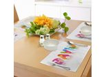 Abakuhaus David Tovagliette, Nome Maschile Ancestrale Con Connotazioni Religiose E Lettere Colorate In Stile Puzzle, Tiscjdeco In Tessuto Resistente Al Lavaggio Per La Sala Da Pranzo E La Cucina, Multicolore
