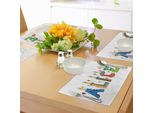Abakuhaus Alice Tovagliette, Nome Femminile Colorato Con Lettere Morsi Da Palloncini Candles Cartoon Style Illustration, Tiscjdeco In Tessuto Resistente Al Colore Per La Sala Da Pranzo E La Cucina, Multicolore