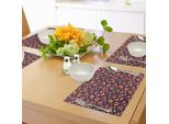 Abakuhaus Tovagliette Astratte, Cerchi Sovrapposti In Colori Vivaci Che Ripetono Grandi Forme Ad Anello, Decorazioni Da Tavola In Tessuto Resistente Al Lavaggio Per La Sala Da Pranzo E La Cucina, Multicolore
