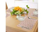 Tovagliette Abakuhaus Con Motivi Floreali, Tema Romantico E Vintage Dedicato Al Giardinaggio, Boccioli E Fiori, Decorazioni Da Tavola In Tessuto Resistente Allo Scolorimento Per La Sala Da Pranzo E La Cucina, Verde Reseda, Salmone, Bianco