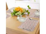 Abakuhaus Tovagliette Autunnali, Motivo Autunnale Naturale Bosco Con Alberi, Foglie Di Arancio E Uccelli Del Bosco, Tiscjdeco In Tessuto Resistente Al Lavaggio Per La Sala Da Pranzo E La Cucina, Arancione Scuro, Marrone Umbra, Tortora