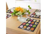 Tovagliette Abakuhaus Con Motivi Vegetali, Tema Dieta Vegana Con Menu Hipster A Base Di Mais, Avocado, Cipolla E Ravanello, Stile Di Vita Sano, Decorazioni Per La Tavola In Tessuto Resistente Al Lavaggio Per La Sala Da Pranzo E La Cucina, Multicolore