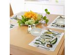 Tovagliette Abakuhaus Con Motivi Vegetali, Cipolla, Cavolo, Carciofi, Asparagi, Dieta Vegana, Concetto Di Benessere, Decorazioni Da Tavola In Tessuto Resistente Al Lavaggio Per Sala Da Pranzo E Cucina, Giallo Verde Caramello