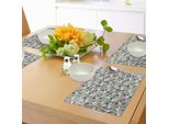 Abakuhaus Tovagliette Astratte, Contorni Di Caramelle Lecca-Lecca A Spirale Su Sfondo A Pois Color Pastello, Decorazioni Da Tavola In Tessuto Resistente Al Lavaggio Per La Sala Da Pranzo E La Cucina, Multicolore