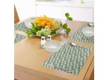 Abakuhaus Tovagliette Romantiche, Bouquet Di Fiori Lilly, Auguri Di San Valentino, Motivi Quotidiani Su Sfondo A Pois, Decorazioni Da Tavola In Tessuto Resistente Al Lavaggio Per La Sala Da Pranzo E La Cucina, Verde Pistacchio E Bianco.