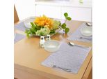 Tovagliette Abakuhaus Con Motivi Floreali Astratti In Colori Pastello Foglie Ricciolute Vintage, Decorazioni Da Tavola In Tessuto Resistente Al Lavaggio Per La Sala Da Pranzo E La Cucina, Viola Pallido E Lavanda