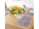Tovagliette Retrò Abakuhaus, Motivo Con Pois Grandi E Piccoli Di Diversi Colori, Effetto Grunge, Design A Pois, Tiscjdeco In Tessuto Resistente Al Lavaggio Per La Sala Da Pranzo E La Cucina, Multicolore