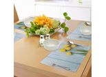 Tovagliette Abakuhaus Tulipani, Fiori Gialli Su Sfondo Rustico In Legno Antico - Tema Romantico Di San Valentino, Sottobicchieri In Tessuto Lavabile Decorazioni Per La Tavola Con Stampa, Giallo Verde Azzurro