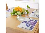 Tappetini Da Yoga Abakuhaus, Silhouette Femminile Con Acquerello, Citazione Ispiratrice, Meditazione, Decorazione Da Tavolo In Tessuto Resistente Al Lavaggio Per Sala Da Pranzo E Cucina, Viola E Bianco