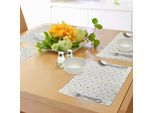 Abakuhaus Tovagliette Astratte, Anni Ottanta E Novanta Tema Gelato E Ananas Design Illustrazione Retrò, Tiscjdeco In Tessuto Resistente Ai Colori Per La Sala Da Pranzo E La Cucina, Multicolore