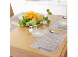 Tovagliette Abakuhaus, Motivo Foglie In Stile Caricaturale Con Tanti Colori, Fresca Immagine Primaverile In Fiore, Decorazione Da Tavola In Tessuto Resistente Ai Colori Per La Sala Da Pranzo E La Cucina, Multicolore