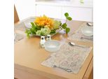 Abakuhaus Tovagliette Vintage, Illustrazione Porto In Stile Retrò Su Sfondo Beige Con Timbri Antichi, Decorazioni Da Tavola In Tessuto Resistente Ai Colori Per La Sala Da Pranzo E La Cucina, Multicolore