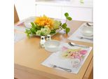 Abakuhaus Tovagliette Con Segno Zodiacale Vergine, Graziosa Principessa Bambina Con Vestiti Rosa, Capelli Biondi E Occhi Verdi, Tessuto Lavabile E Resistente Al Lavaggio Per Sala Da Pranzo E Cucina, Multicolore