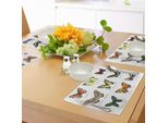 Tovagliette Abakuhaus Con Farfalle, Insetti Primaverili In Stile Acquerello Urania Helius Saturnia Pavonia Animal Design, Tiscjdeco In Tessuto Resistente Al Lavaggio Per La Sala Da Pranzo E La Cucina, Multicolore