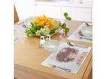 Abakuhaus Tovagliette Zodiaco Vergine, Illustrazione Del Segno Zodiacale Della Vergine Raffigurato Come Una Ragazza Con Un'acconciatura Floreale, Tovaglietta Decorativa In Tessuto Resistente Ai Colori Per La Sala Da Pranzo E La Cucina, Multicolore