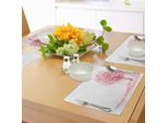 Tovagliette Giapponesi Abakuhaus, Illustrazione Sakura Bloom, Disegno Con Foglie Di Ciliegio Dell'asia Orientale, Decorazione Da Tavola In Tessuto Resistente Al Lavaggio Per La Sala Da Pranzo E La Cucina, Rosa Chiaro, Bianco E Marrone