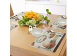 Abakuhaus Tovagliette Pasquali, Romantico Cesto Pieno Di Fiori Con Uova, Motivo Ispirato Al Design Vintage, Decorazioni Da Tavola In Tessuto Resistente Al Lavaggio Per La Sala Da Pranzo E La Cucina, Multicolore